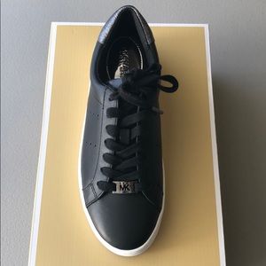 Michae Kors Irving Blk Laser Leather Sneaker